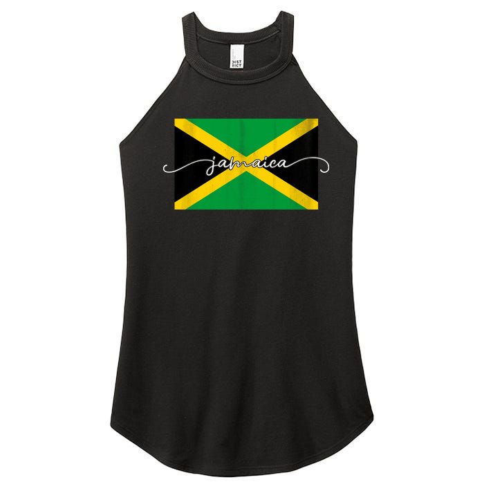 Proud Jamaican Flag Jamaica Pride Women's Perfect Tri Rocker Tank