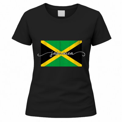 Proud Jamaican Flag Jamaica Pride Women's T-Shirt