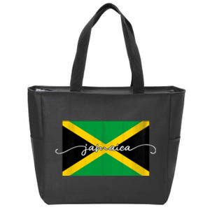 Proud Jamaican Flag Jamaica Pride Zip Tote Bag