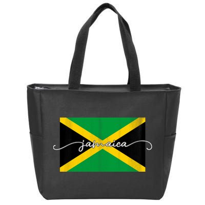 Proud Jamaican Flag Jamaica Pride Zip Tote Bag