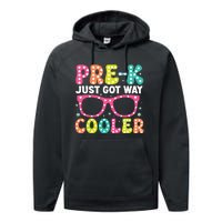 Prek Just Got Way Cooler Students First Day Of Prek School Performance Fleece Hoodie