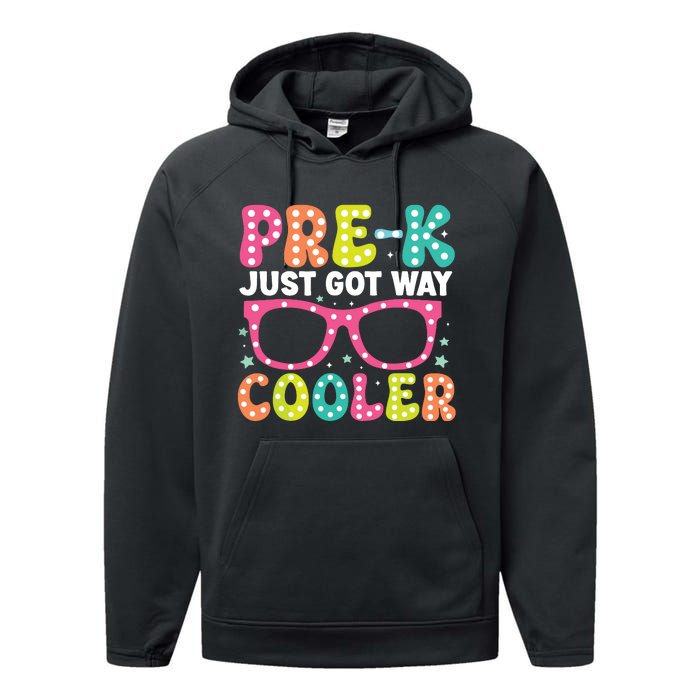 Prek Just Got Way Cooler Students First Day Of Prek School Performance Fleece Hoodie