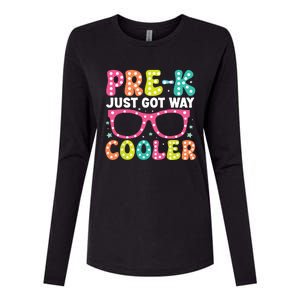 Prek Just Got Way Cooler Students First Day Of Prek School Womens Cotton Relaxed Long Sleeve T-Shirt