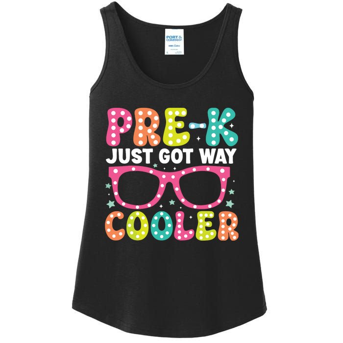 Prek Just Got Way Cooler Students First Day Of Prek School Ladies Essential Tank