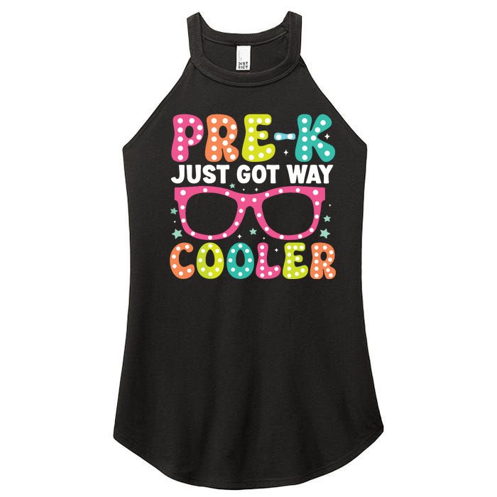 Prek Just Got Way Cooler Students First Day Of Prek School Women's Perfect Tri Rocker Tank