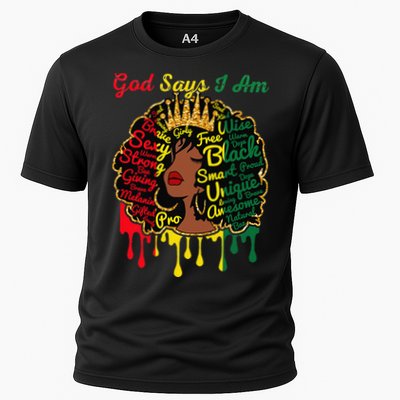 Proud Juneteenth God Says I Am Black History Month Performance Shirt