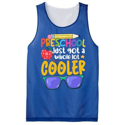 Preschool Just Got A Whole Lot Cooler Team Preschool Meaningful Gift Mesh Reversible Basketball Jersey Tank