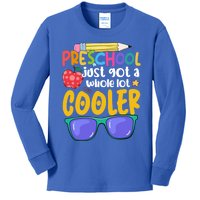 Preschool Just Got A Whole Lot Cooler Team Preschool Meaningful Gift Kids Long Sleeve Shirt