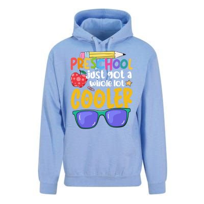 Preschool Just Got A Whole Lot Cooler Team Preschool Meaningful Gift Unisex Surf Hoodie