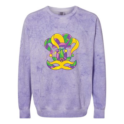 Parade Jester Hat Masquerade Carnival Costume Mardi Gras Gift Colorblast Crewneck Sweatshirt