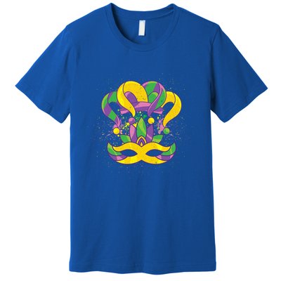 Parade Jester Hat Masquerade Carnival Costume Mardi Gras Gift Premium T-Shirt