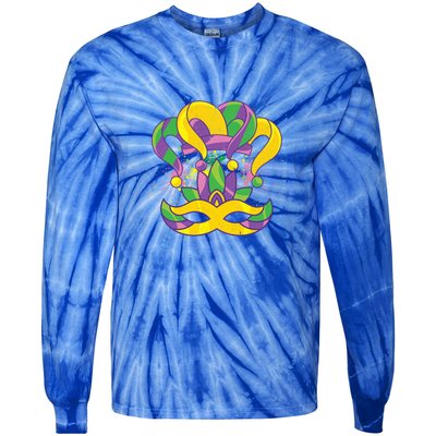 Parade Jester Hat Masquerade Carnival Costume Mardi Gras Gift Tie-Dye Long Sleeve Shirt