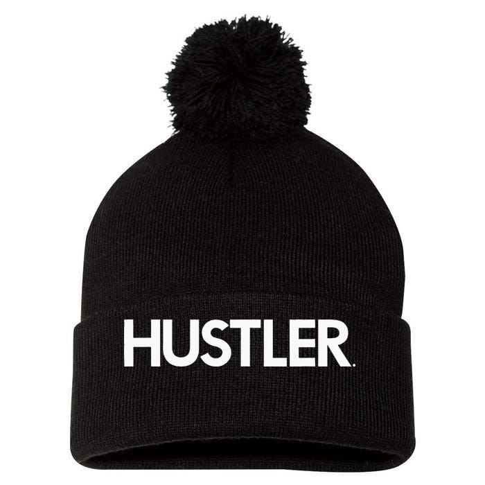 Poolhall Junkies Hustler Billiards Pool Player Pom Pom 12in Knit Beanie
