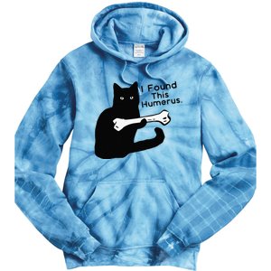 Pun Joke I Found This Humerus Humorous Cat Lover Tie Dye Hoodie