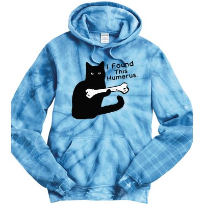 Pun Joke I Found This Humerus Humorous Cat Lover Tie Dye Hoodie