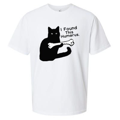 Pun Joke I Found This Humerus Humorous Cat Lover Sueded Cloud Jersey T-Shirt