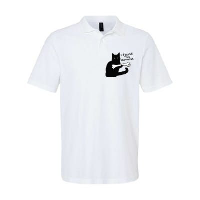 Pun Joke I Found This Humerus Humorous Cat Lover Softstyle Adult Sport Polo