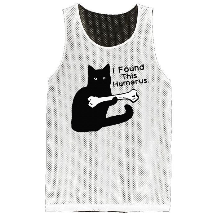 Pun Joke I Found This Humerus Humorous Cat Lover Mesh Reversible Basketball Jersey Tank