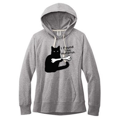 Pun Joke I Found This Humerus Humorous Cat Lover Women's Fleece Hoodie