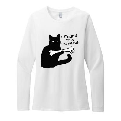 Pun Joke I Found This Humerus Humorous Cat Lover Womens CVC Long Sleeve Shirt