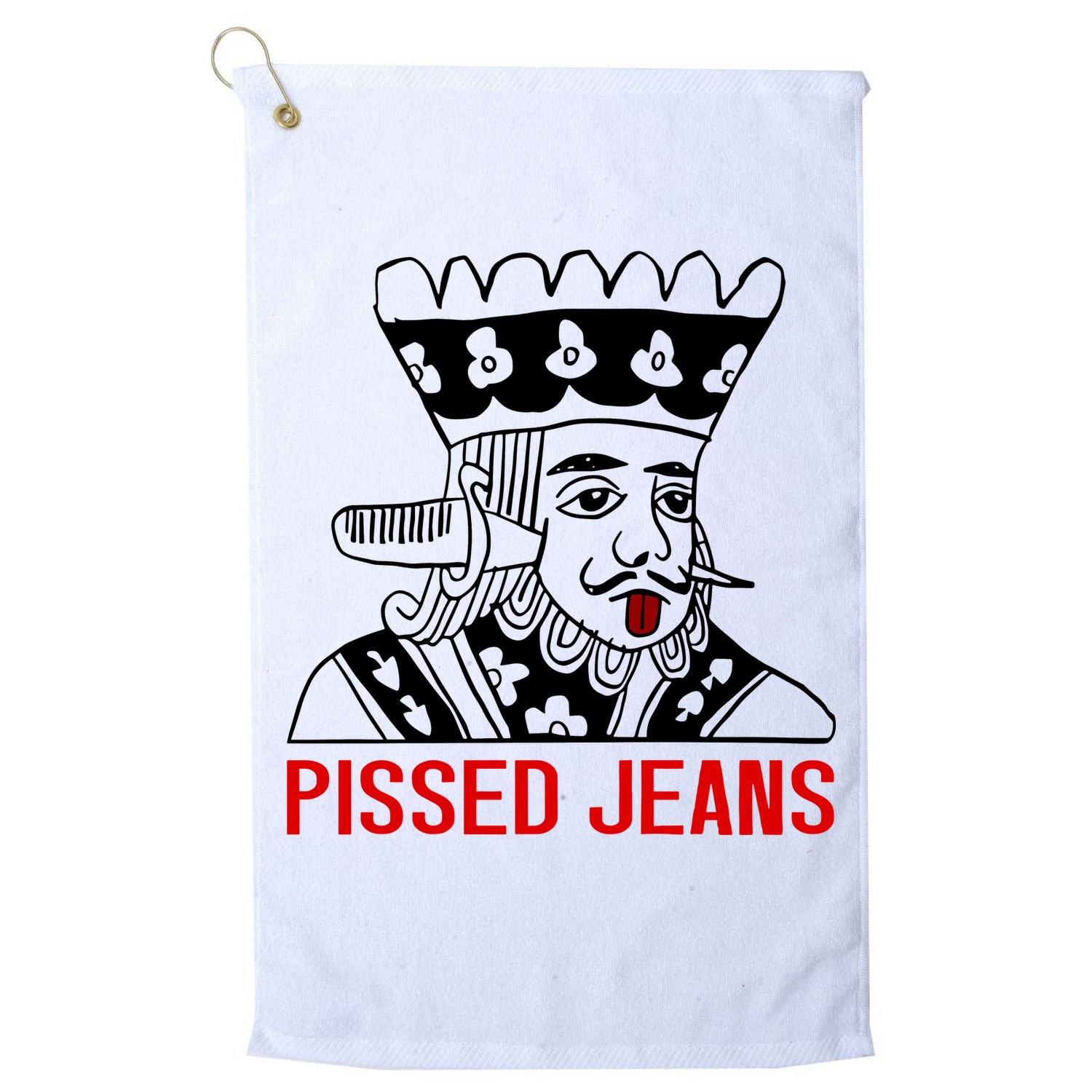 Pissed Jeans Impaled King Golf Towel