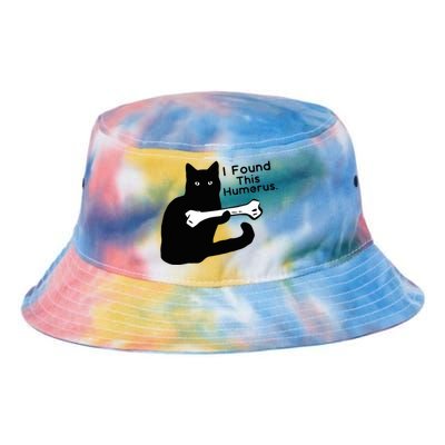 Pun Joke I Found This Humerus Humorous Cat Lover Tie Dye Newport Bucket Hat