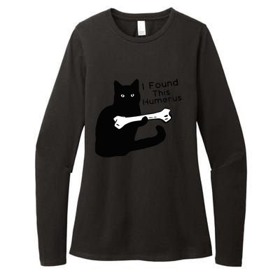 Pun Joke I Found This Humerus Humorous Cat Lover Womens CVC Long Sleeve Shirt