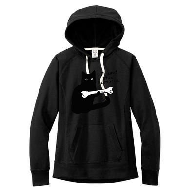 Pun Joke I Found This Humerus Humorous Cat Lover Women's Fleece Hoodie