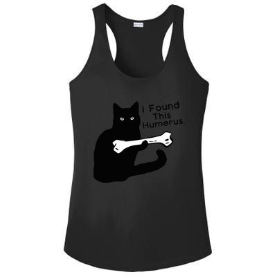 Pun Joke I Found This Humerus Humorous Cat Lover Ladies PosiCharge Competitor Racerback Tank