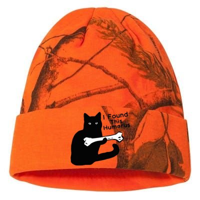 Pun Joke I Found This Humerus Humorous Cat Lover Kati Licensed 12" Camo Beanie