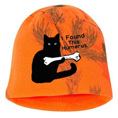 Pun Joke I Found This Humerus Humorous Cat Lover Kati - Camo Knit Beanie