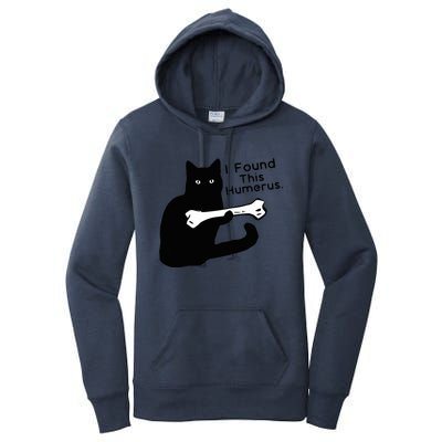 Pun Joke I Found This Humerus Humorous Cat Lover Women's Pullover Hoodie