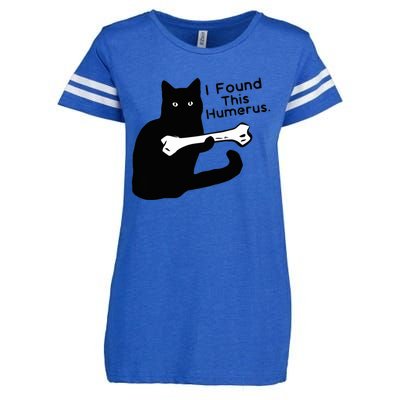 Pun Joke I Found This Humerus Humorous Cat Lover Enza Ladies Jersey Football T-Shirt