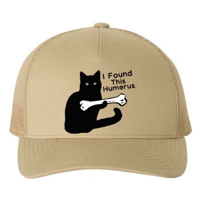 Pun Joke I Found This Humerus Humorous Cat Lover Yupoong Adult 5-Panel Trucker Hat