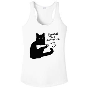 Pun Joke I Found This Humerus Humorous Cat Lover Halloween Ladies PosiCharge Competitor Racerback Tank