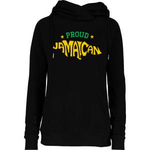 Proud Jamaican Jamaica Flag Map Souvenir Jamaican Womens Funnel Neck Pullover Hood