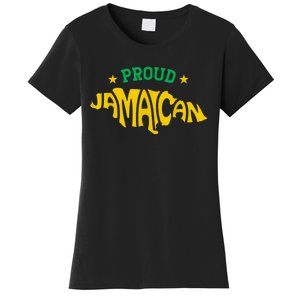 Proud Jamaican Jamaica Flag Map Souvenir Jamaican Women's T-Shirt