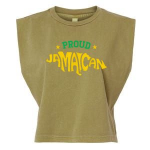 Proud Jamaican Jamaica Flag Map Souvenir Jamaican Garment-Dyed Women's Muscle Tee