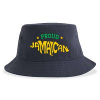 Proud Jamaican Jamaica Flag Map Souvenir Jamaican Sustainable Bucket Hat