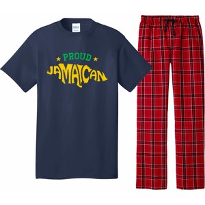 Proud Jamaican Jamaica Flag Map Souvenir Jamaican Pajama Set