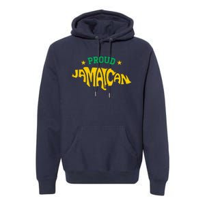 Proud Jamaican Jamaica Flag Map Souvenir Jamaican Premium Hoodie