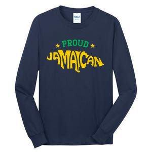 Proud Jamaican Jamaica Flag Map Souvenir Jamaican Tall Long Sleeve T-Shirt