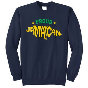 Proud Jamaican Jamaica Flag Map Souvenir Jamaican Tall Sweatshirt