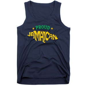 Proud Jamaican Jamaica Flag Map Souvenir Jamaican Tank Top