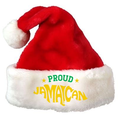 Proud Jamaican Jamaica Flag Map Souvenir Jamaican Premium Christmas Santa Hat