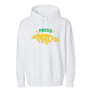 Proud Jamaican Jamaica Flag Map Souvenir Jamaican Garment-Dyed Fleece Hoodie