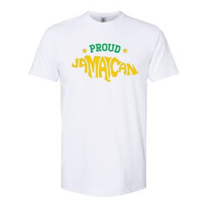 Proud Jamaican Jamaica Flag Map Souvenir Jamaican Softstyle CVC T-Shirt