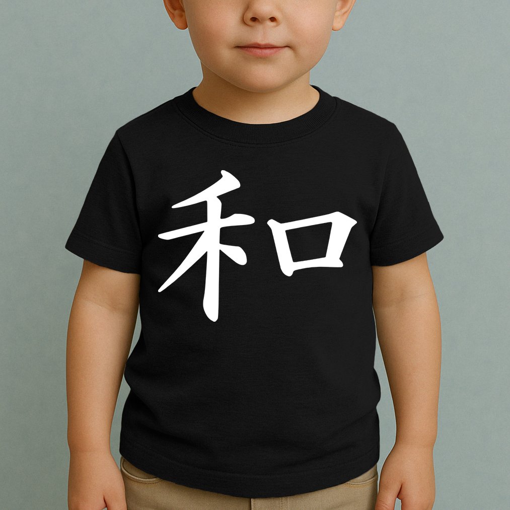 Peace Japanese Kanji Symbol Toddler T-Shirt