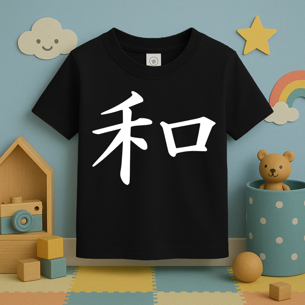Peace Japanese Kanji Symbol Toddler T-Shirt