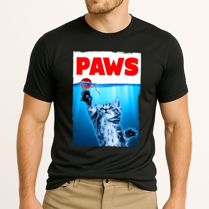 Paws Jaws Kitten Ball String For Men For Women Feline Lovers Performance Shirt